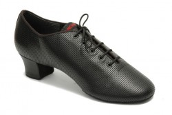 Тренировочная обувь для танцев FOX-LP-016 чёрная кожа
