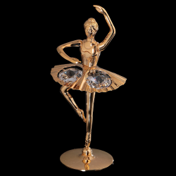 Сувенир балерина с кристаллами.