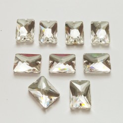 Cтразы пришивные прямоугольник 3250 Crystal 
