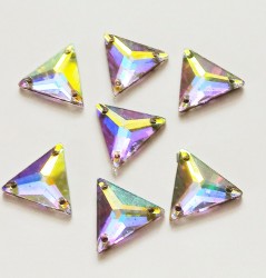 Cтразы пришивные треугольник 603 Crystal AB