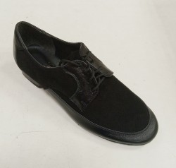 Мужские туфли для танцев СD МС12а кожа и нубук