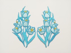 Букет тюльпанов голубой 11,5х6см