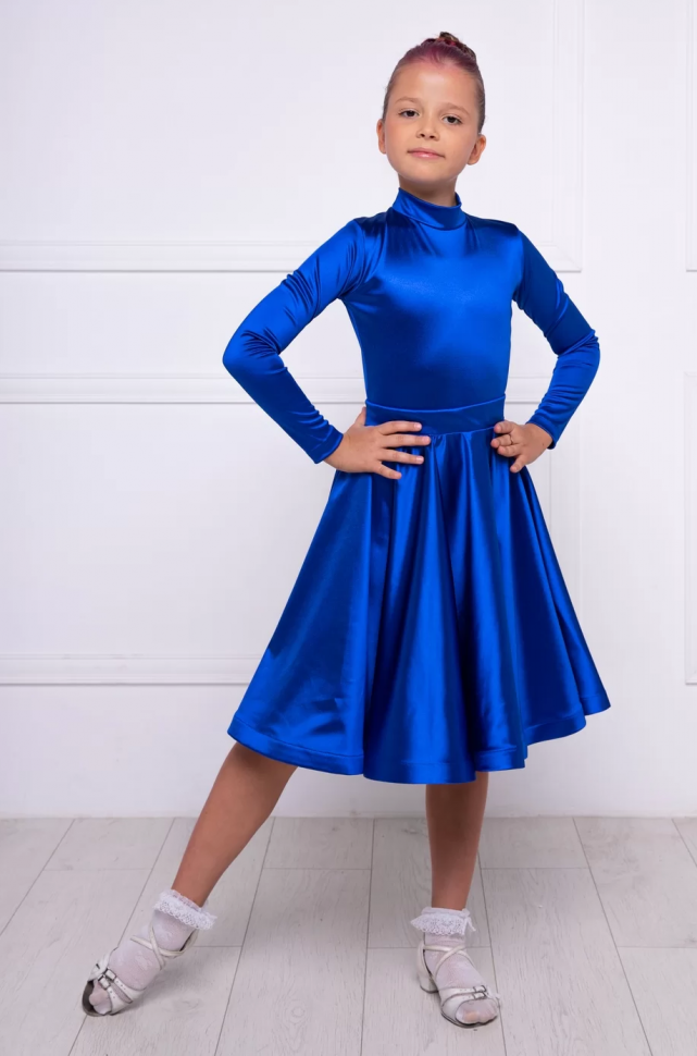 Комплект D200 рейтинг купальник и юбка синий