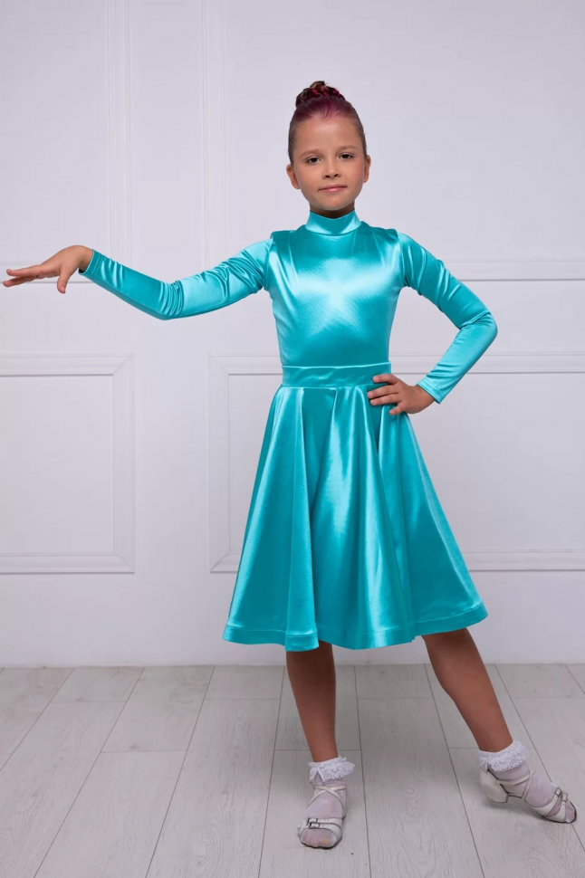 Комплект D200 рейтинг купальник и юбка голубой