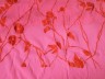 Флок на сетке вьющийся цветок(trailing flower flock) FLK21102 ora cerise