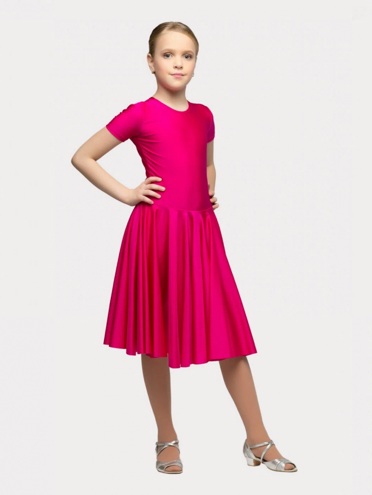 Купальник с юбкой/платье рейтинговое Р33-051 малина