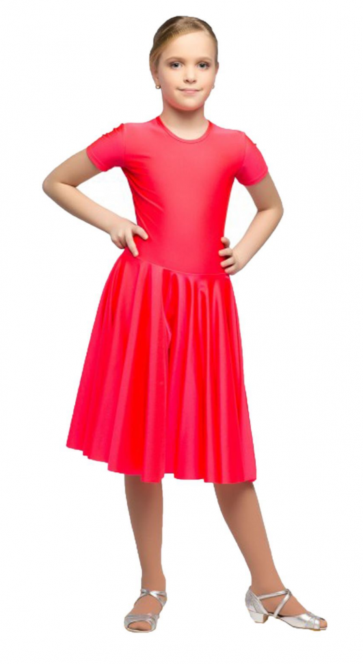 Купальник с юбкой/платье рейтинговое Р33-051 красный