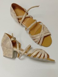 Рейтинговые туфли для танцев Кристи серебро точка