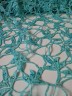 Гипюр Hand Beaded Sequined STR02476/Blue Laguna