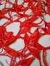 Гипюр красный Hand Beaded Sequined STR02476/Red