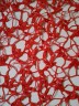 Гипюр красный Hand Beaded Sequined STR02476/Red