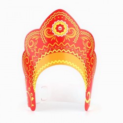 Кокошник красный