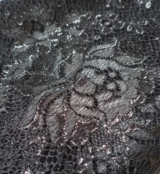 Гипюр Античная роза (Antique Lace Black)TLF/ чёрный/Black