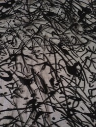Флок на сетке Граффити (Grafitti Flock) FLK21118 чёрный/black