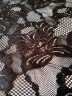 Стрейч гипюр каскад цветов (Floral cascade) SLF2018 чёрный/black