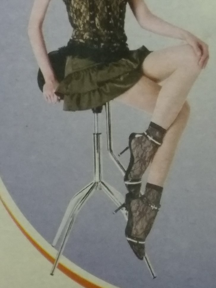 Носки черные ажурные "Лиана".